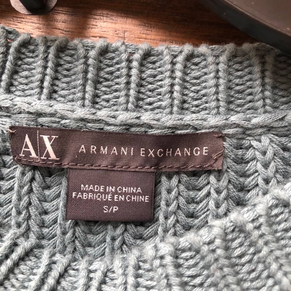 Armani Exchange Color Block Knit Pullover Sweater - Picture 3 of 9